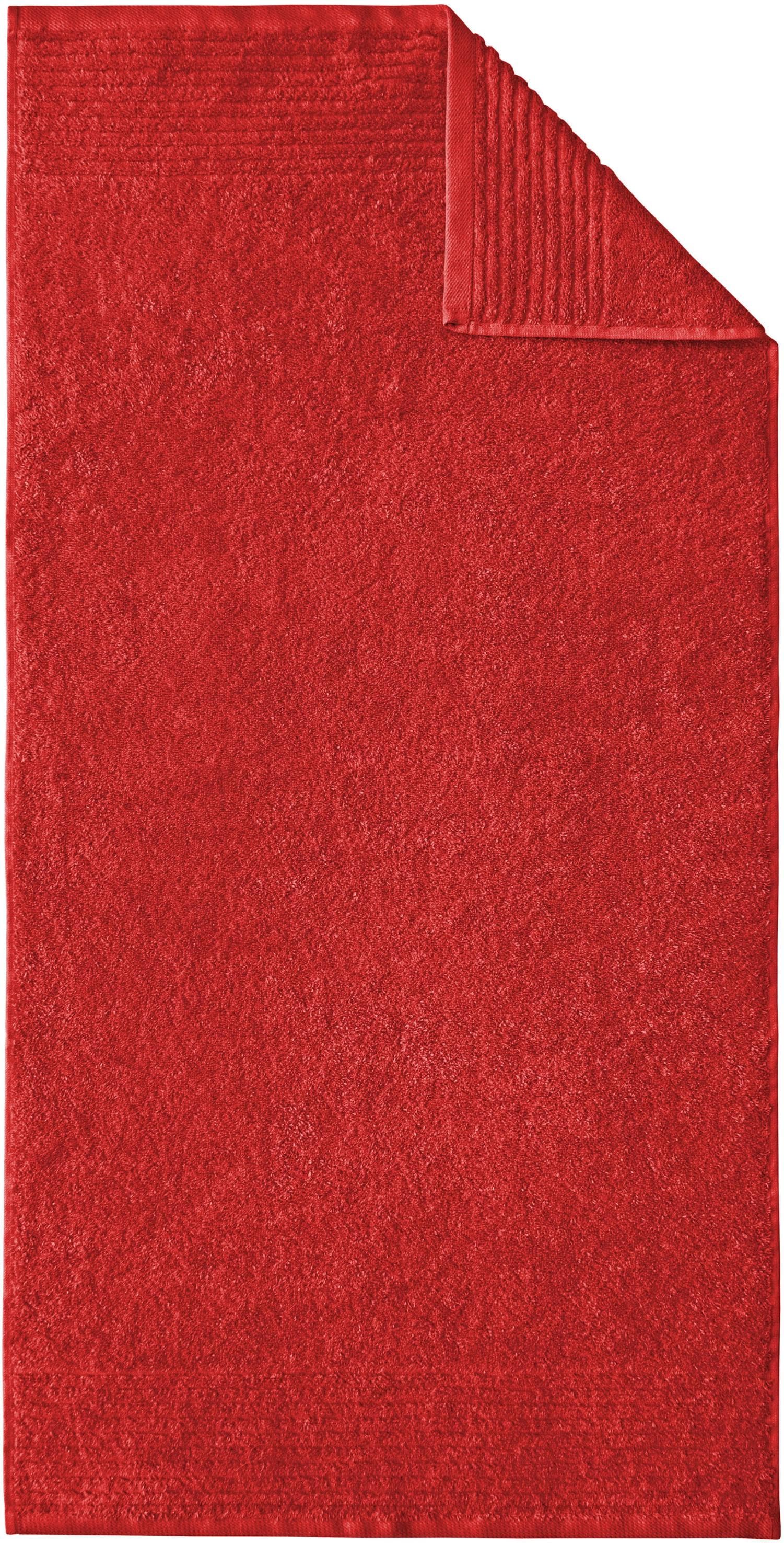 Dyckhoff Handtücher Set Kirsche 100% Baumwolle Streifenbordüre