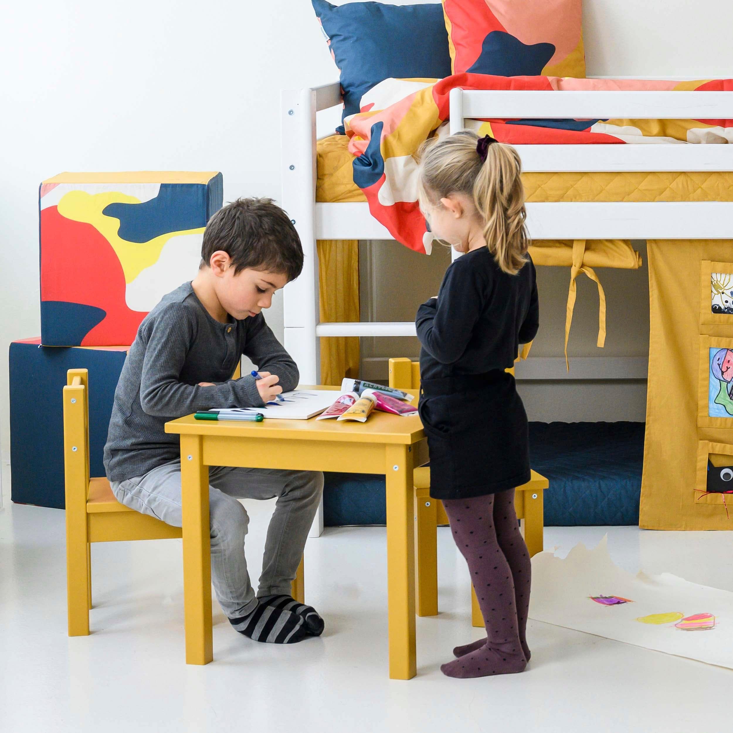 HOPPEKIDS MADS Kindersitzgruppe Gelb FSC-Zertifiziert