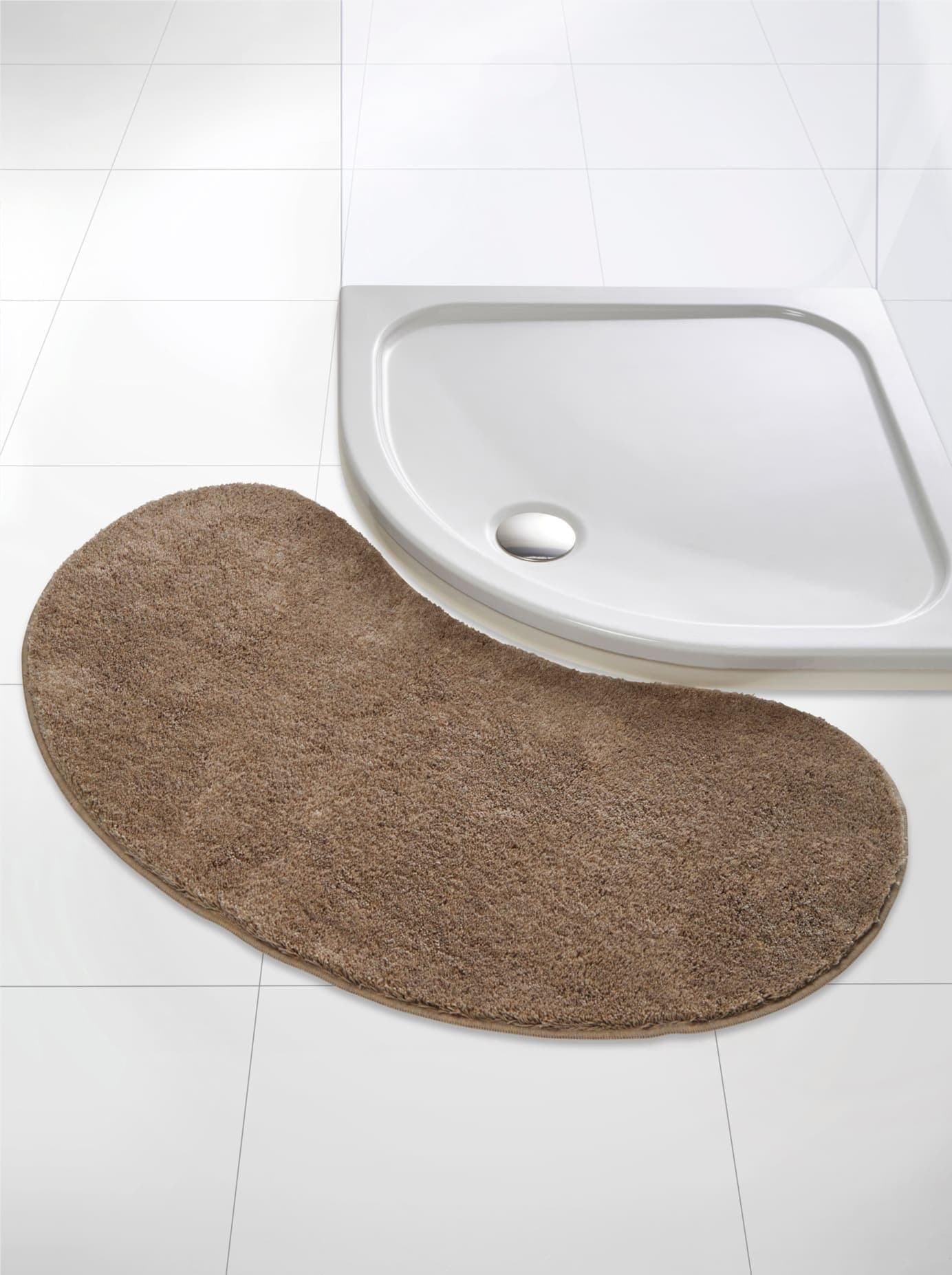 Badematte GRUND Gr. 5 Taupe Oval 75x140cm