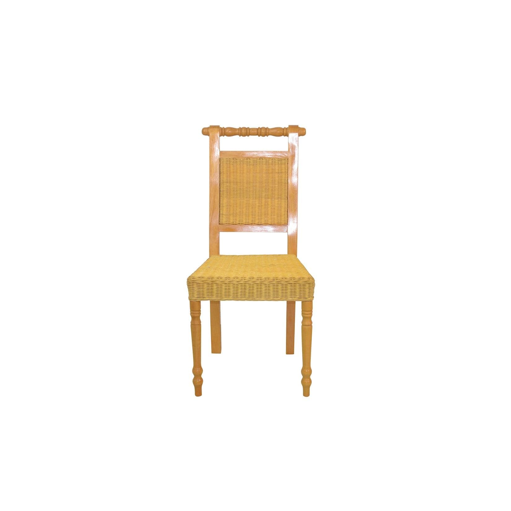 möbel direkt online Rattanstuhl handgeflochten Pinie Beige