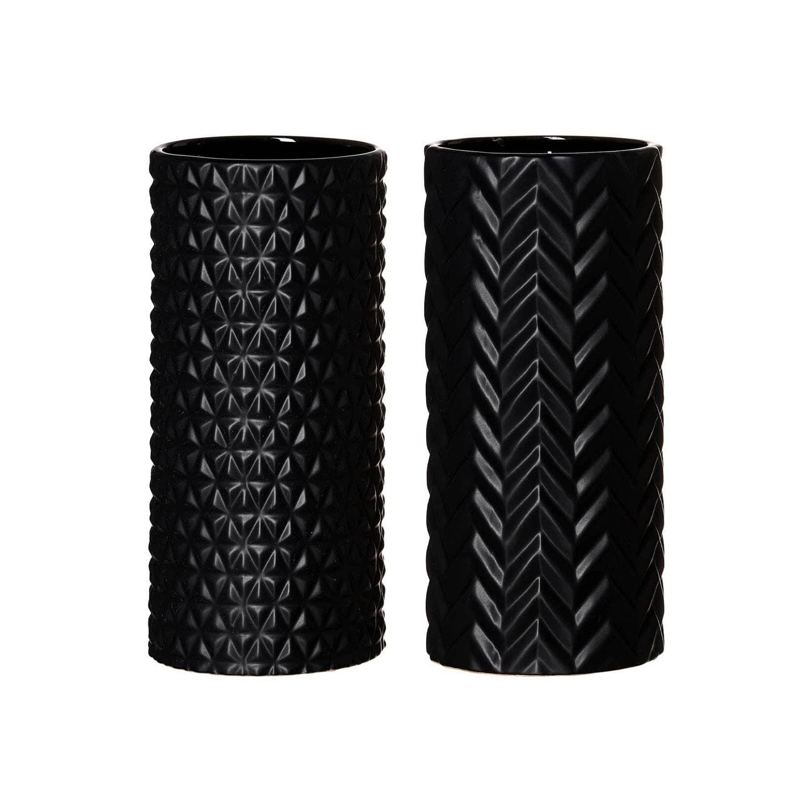 Ritzenhoff & Breker Dekovase Raute & Zick Zack Vasen 25 cm 2er Set