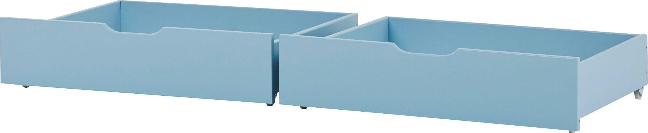 Hoppekids Bettschubkasten ECO Comfort Blau 2 Schubladen