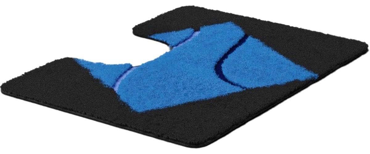 BATEX WC-Vorleger Nima Blau Polyacryl Badmatte 27mm Flor