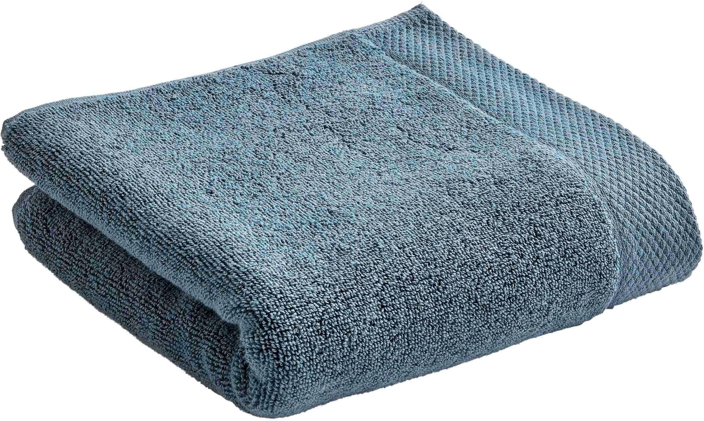CHRISTY LUXE Gästehandtücher Set Blau 6er Walkfrottier Premium