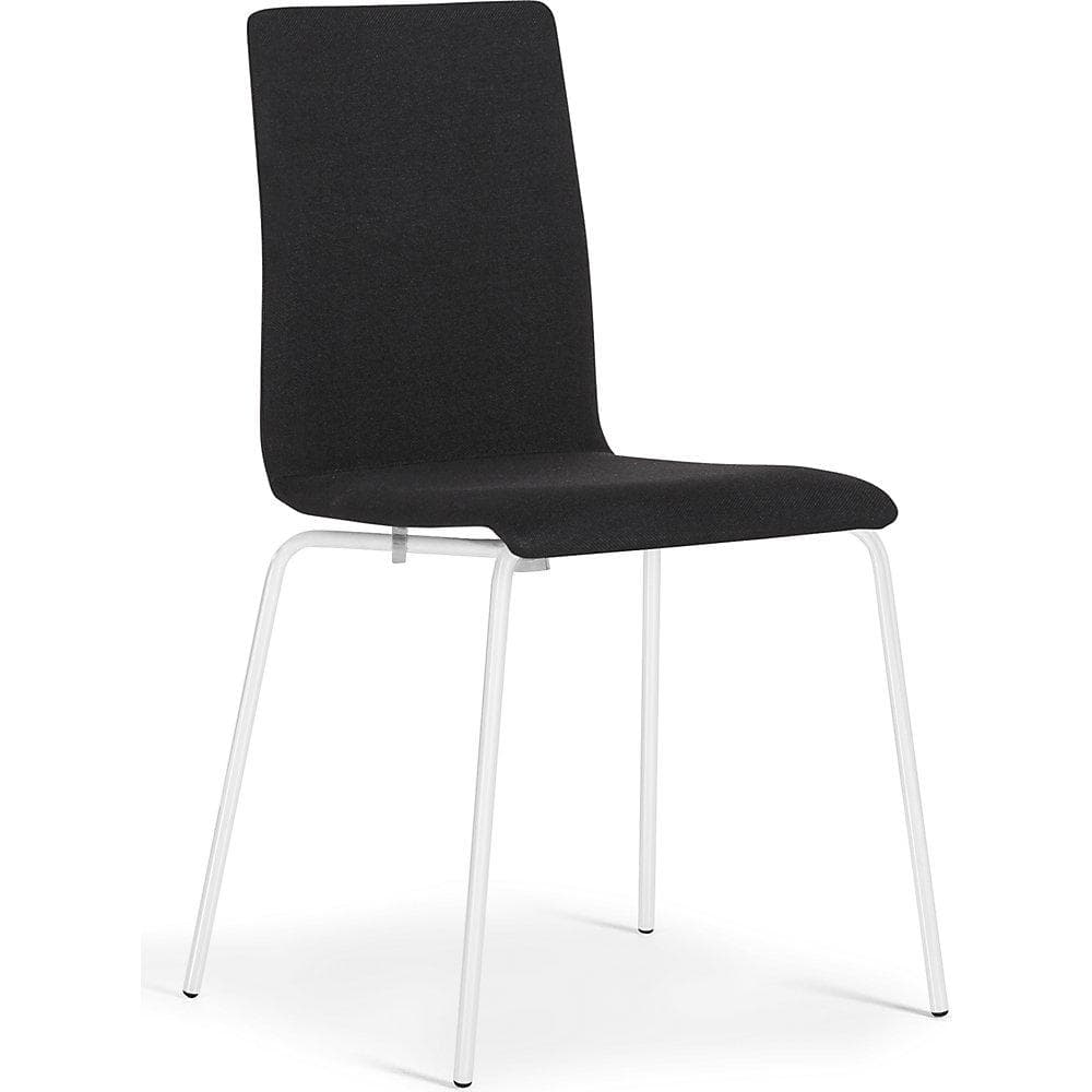 kaiserkraft Schalenstuhl Elin stapelbar VE 4 Stk Schwarz/Weiß