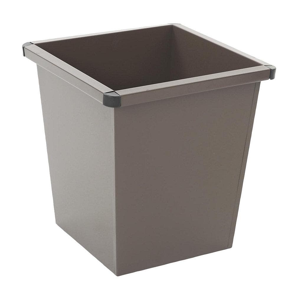 V-Part Viereckiger Papierkorb in Kegelform 27 Liter Braun