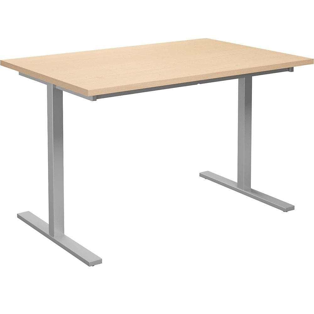 Kaiserkraft Mehrzwecktisch DUO-T mit T-Gestell und Laminatplatte