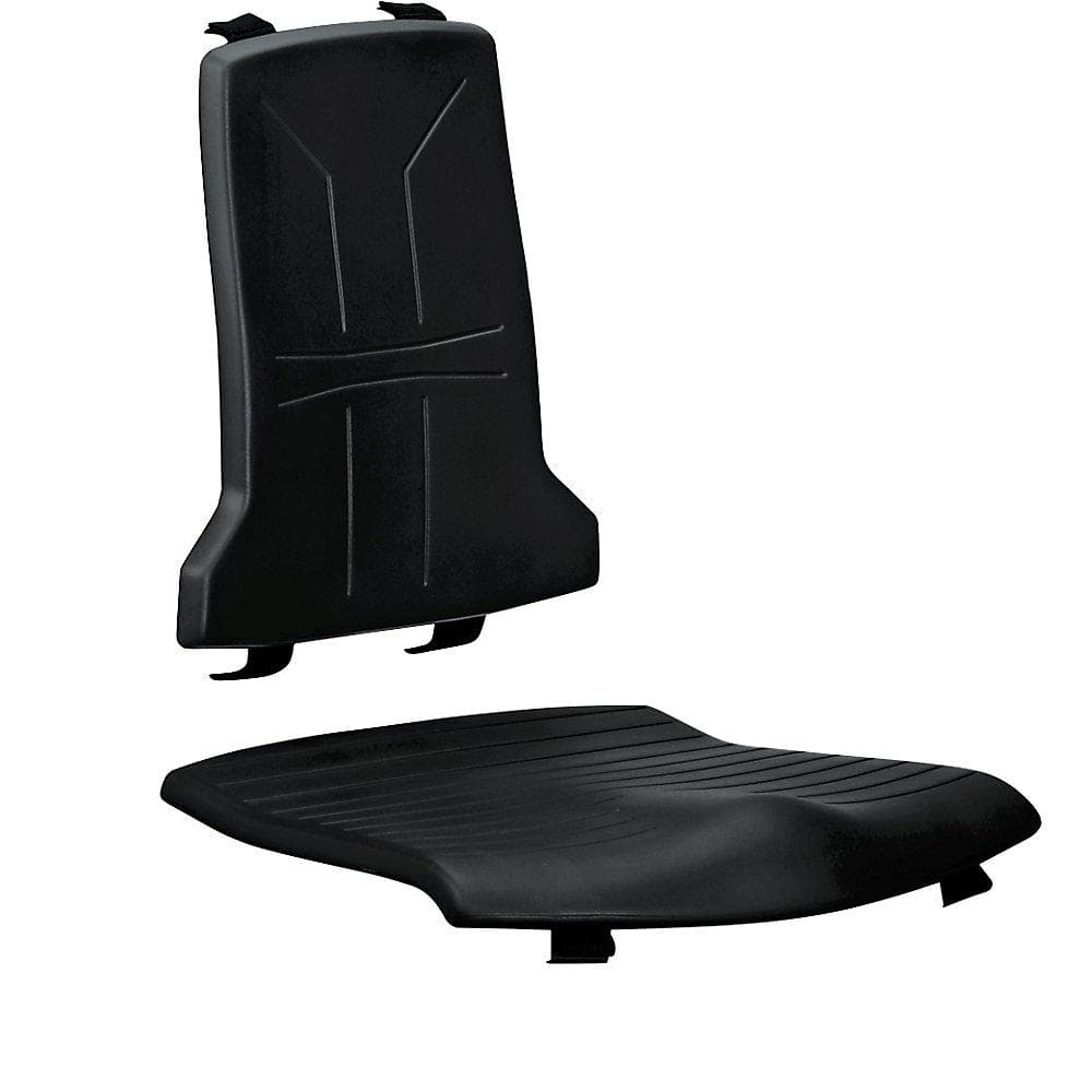 bimos Polster Set ESD PU-Schaum Schwarz für Sitz & Rückenlehne