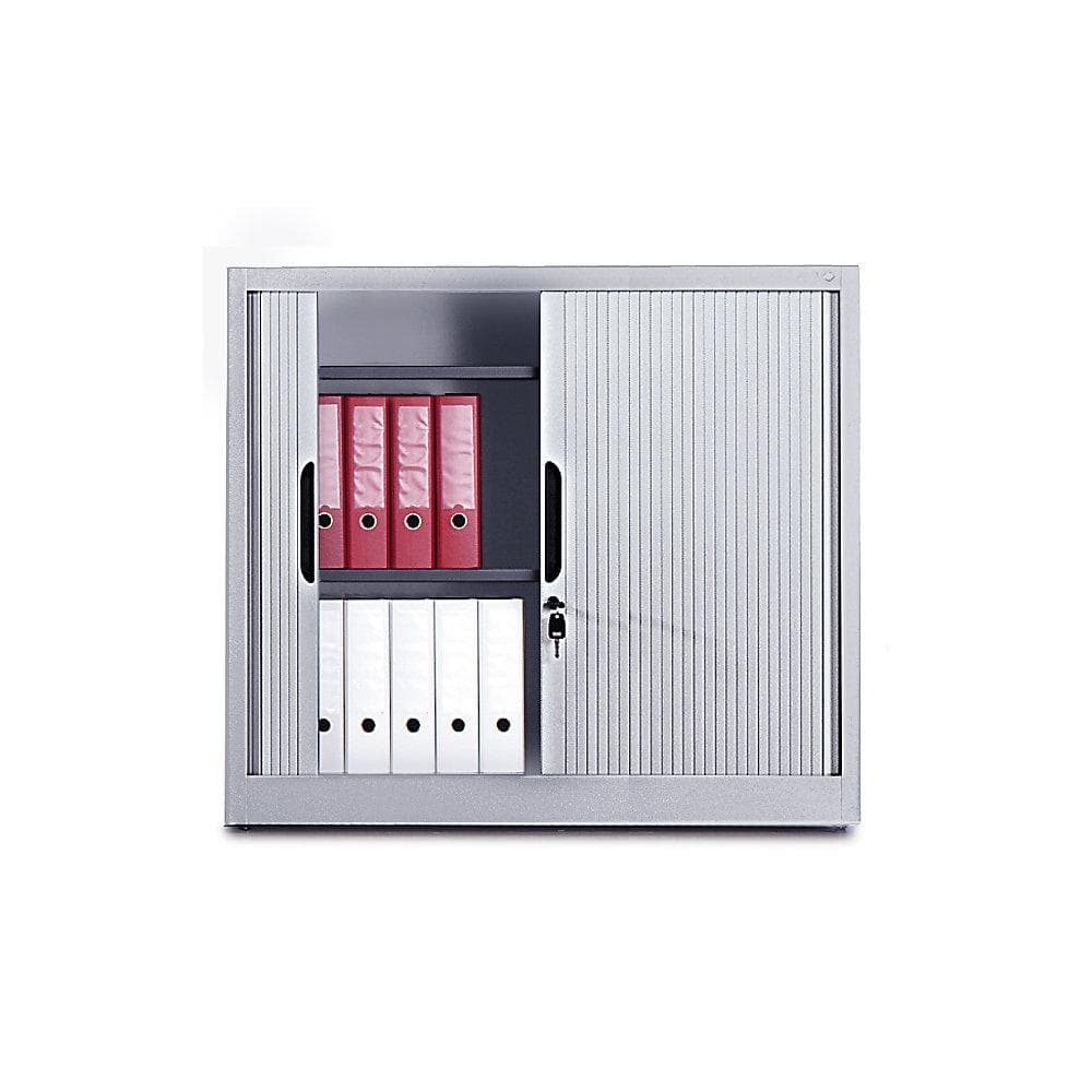 C+P Rollladenschrank Weißaluminium mit Jalousie