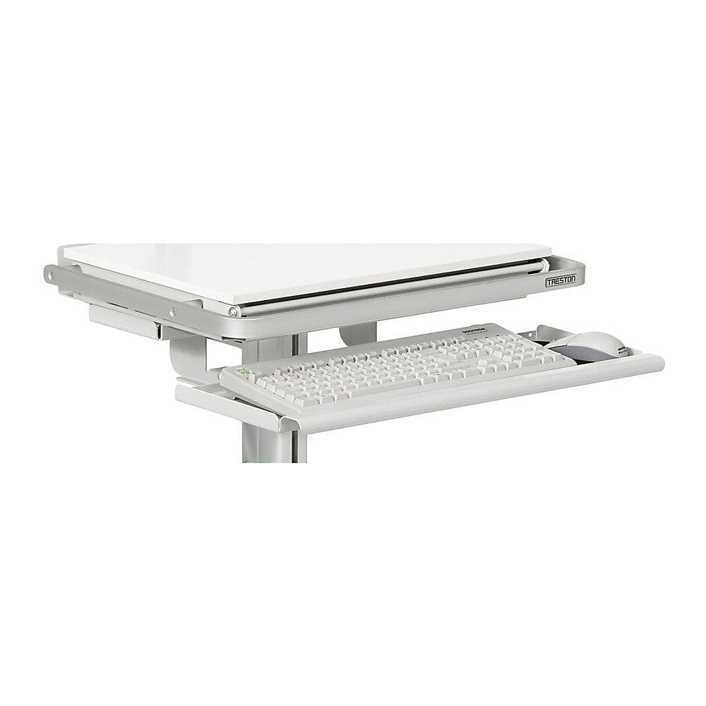 Treston Tastatur- und Mausablage Grau Ergonomisch