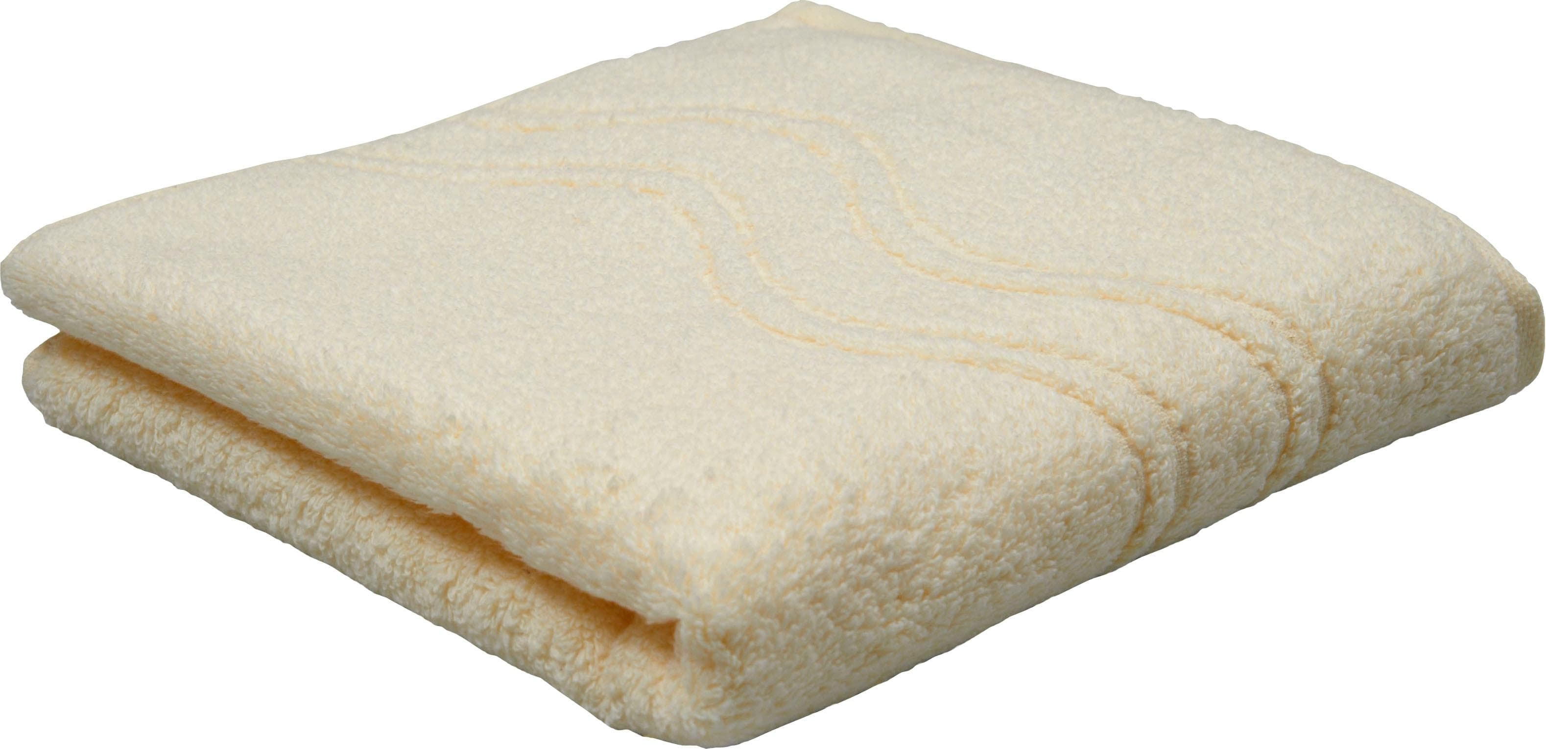 ROSS Cashmere Feeling Handtuch Beige Frottier 100% Baumwolle
