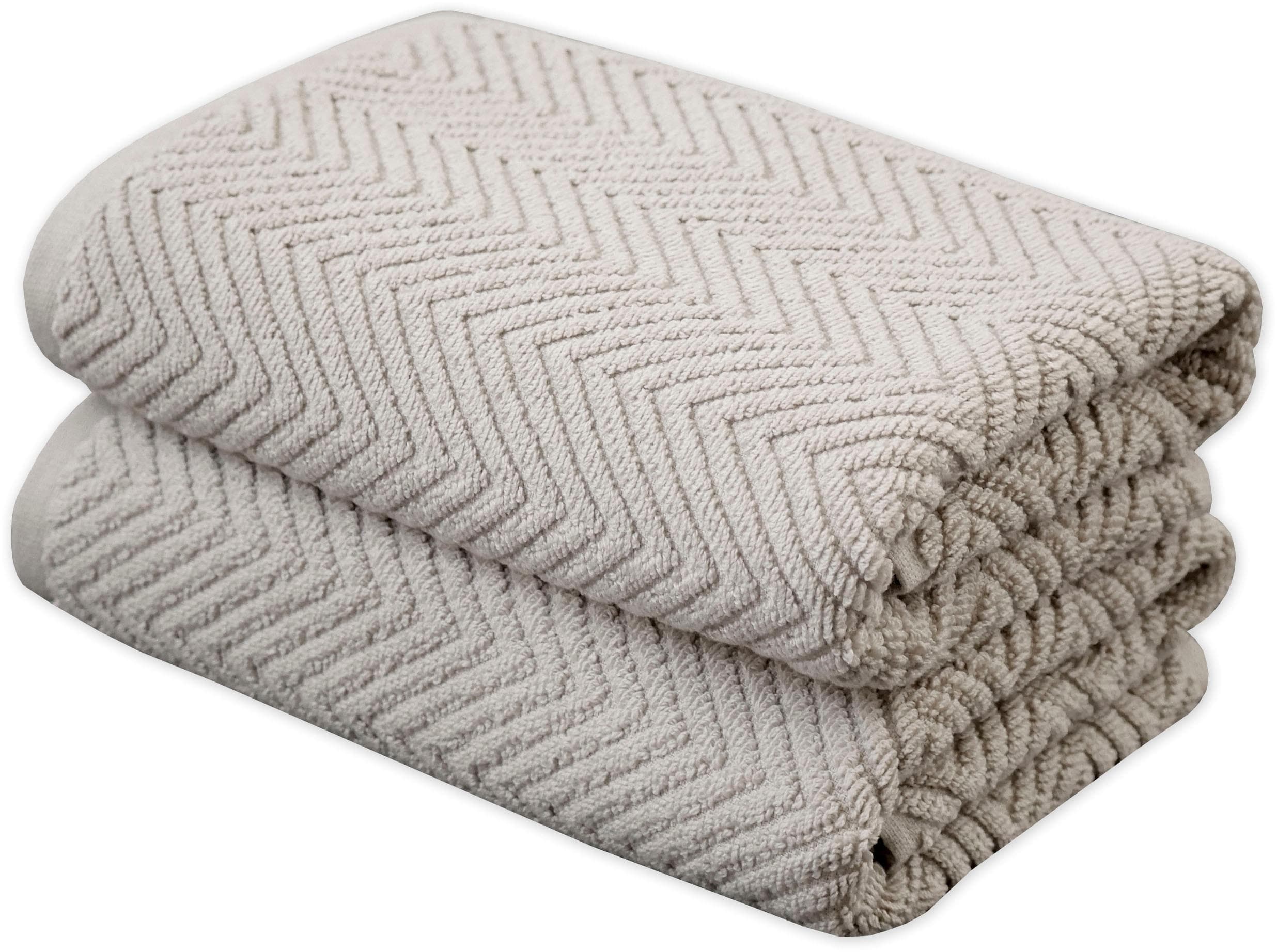 Framsohn Frottier Ocean Bio Badetücher 2-tlg. Beige Grau Frottee