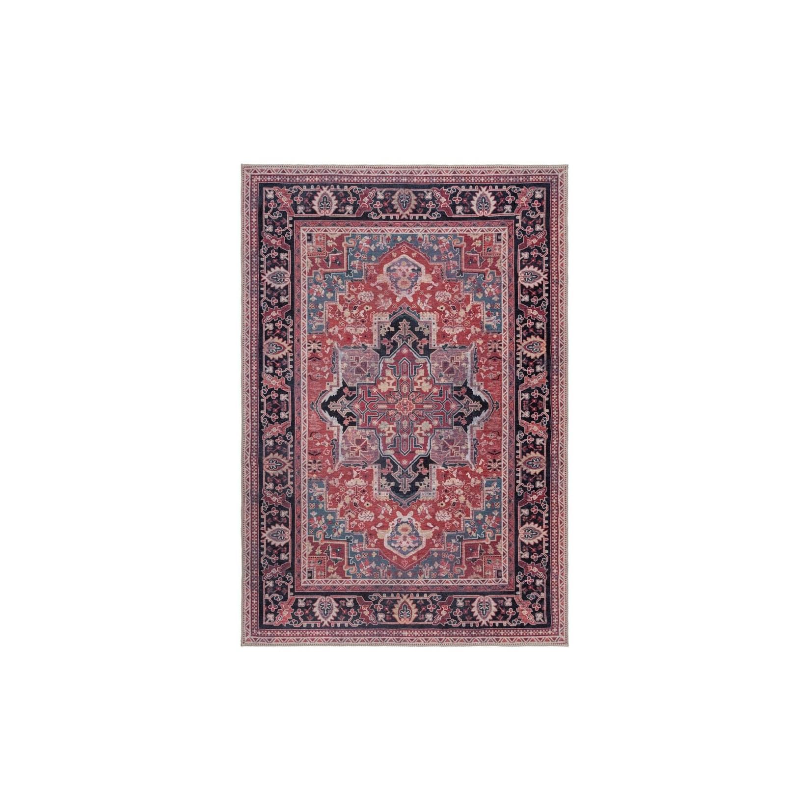 Maschinenwaschbarer Vintage-Teppich Rot 80x150 cm Kadima Design