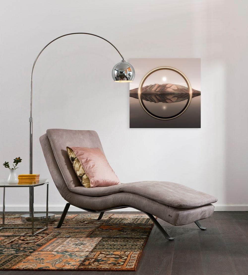 Komar Leinwandbild Grateful 60x60 cm Braun/Rot