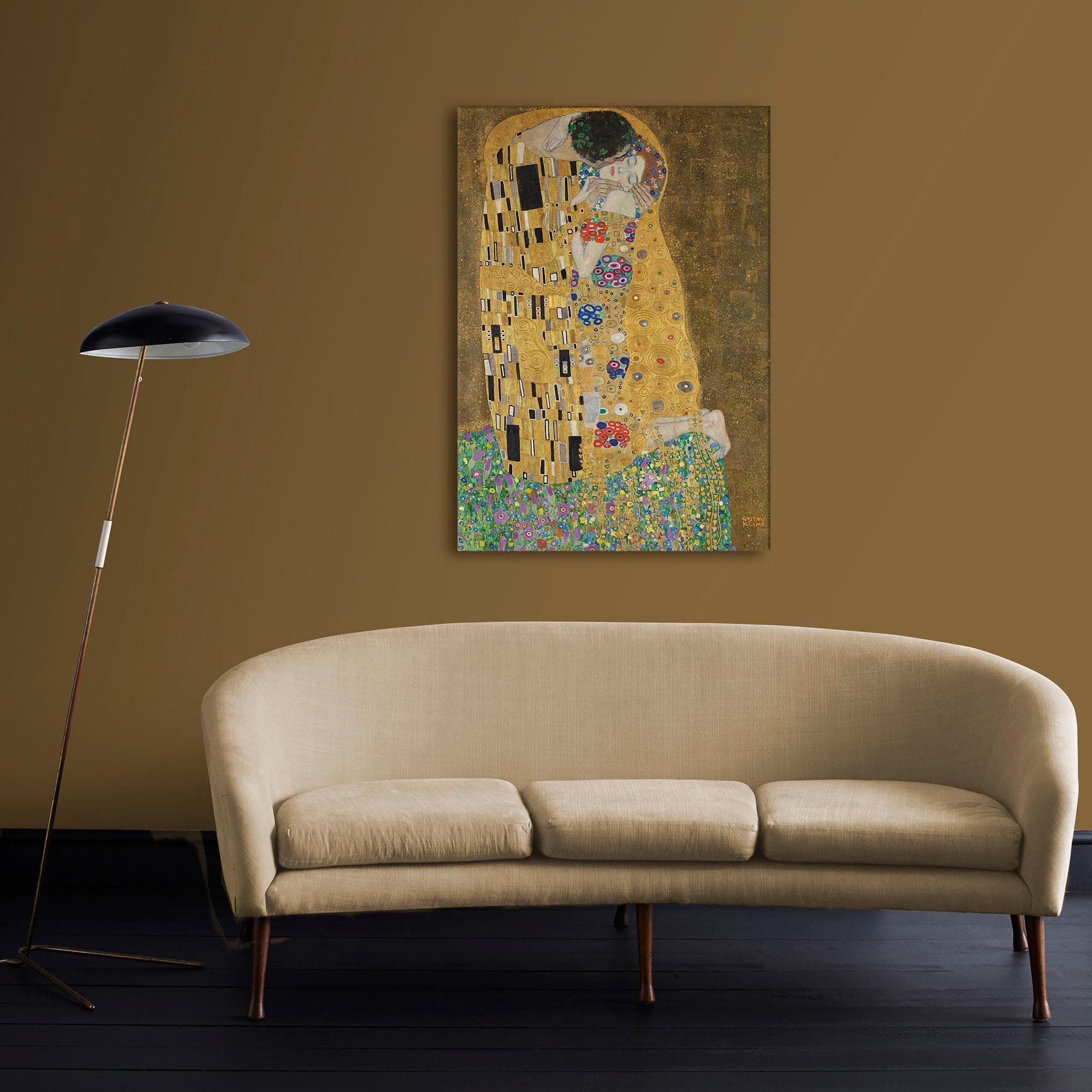 Art for the Home Leinwandbild 'Kuss' Gustav Klimt