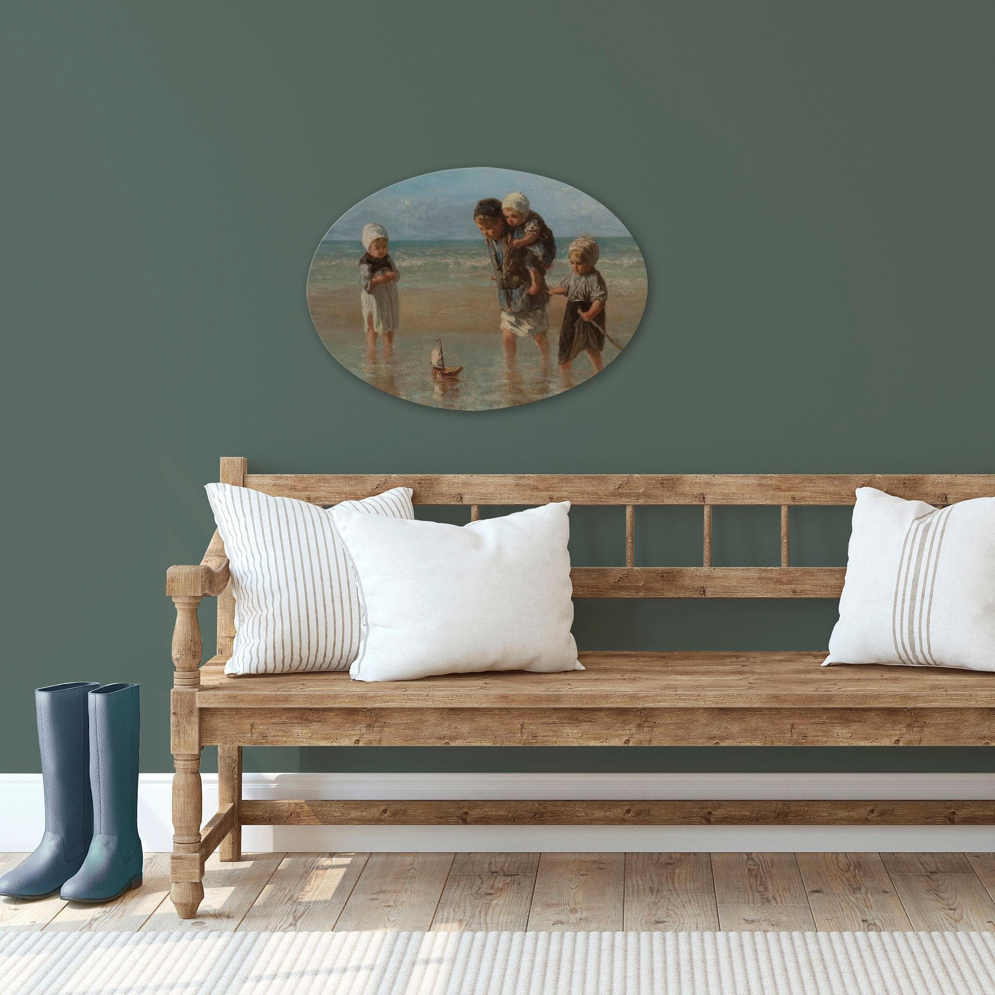 Leinwandbild ART FOR THE HOME Kinder Meer (Jozef Israëls) Bunt