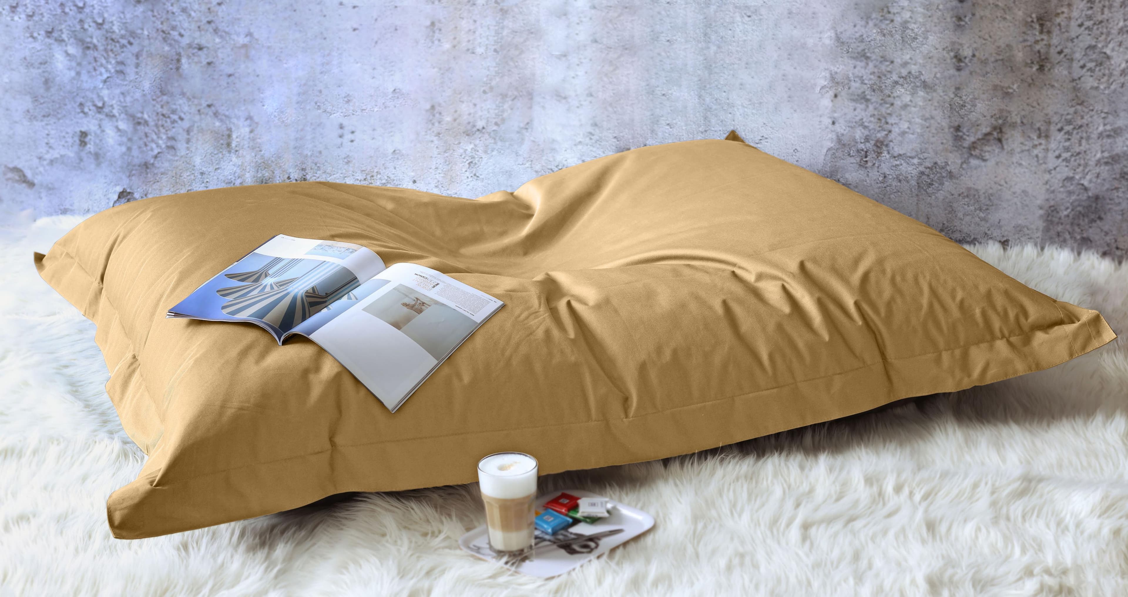 KINZLER XXL Sitzsack Outdoorfähig Braun Polyester