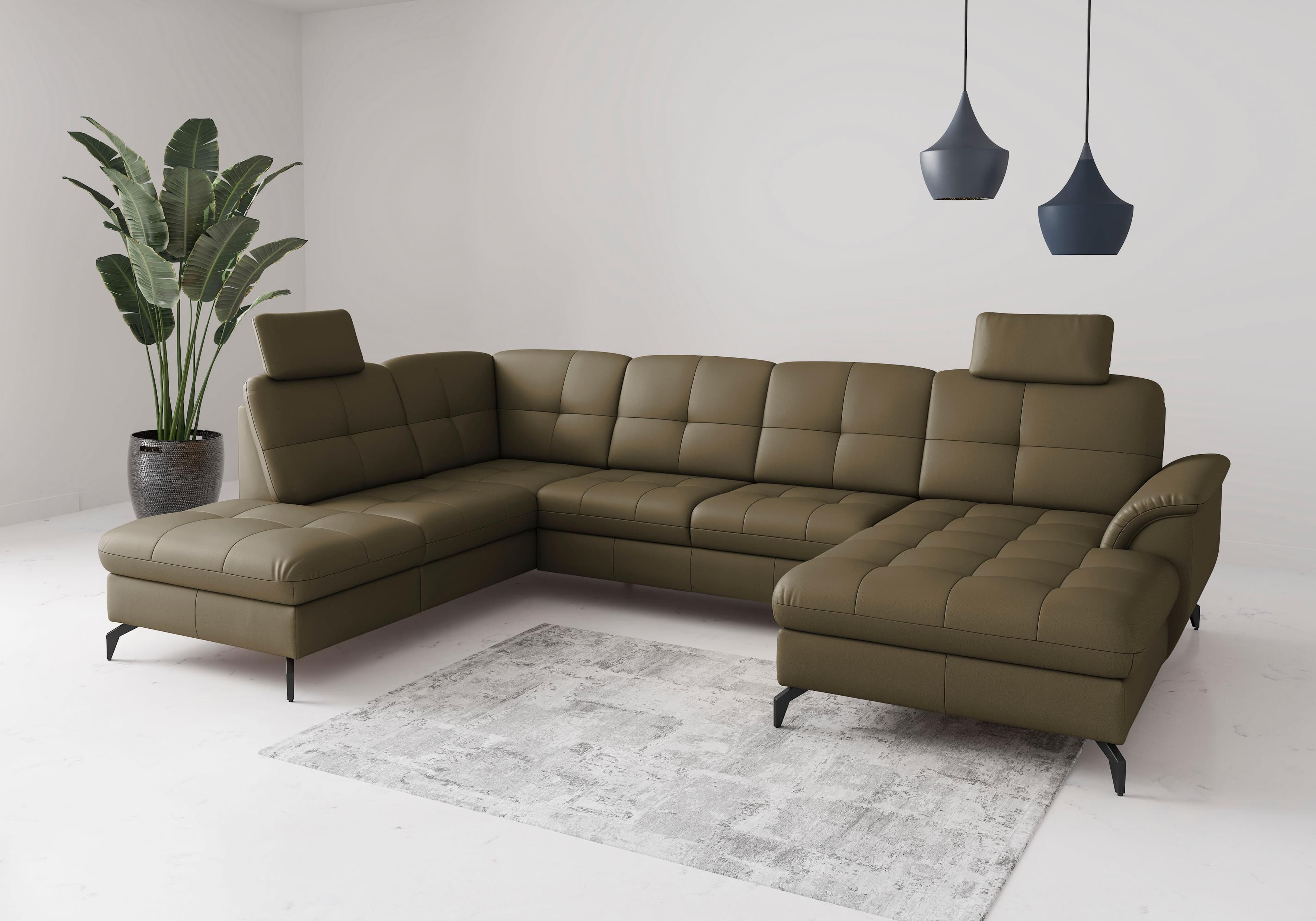SIT & MORE Wohnlandschaft Zora Olive
