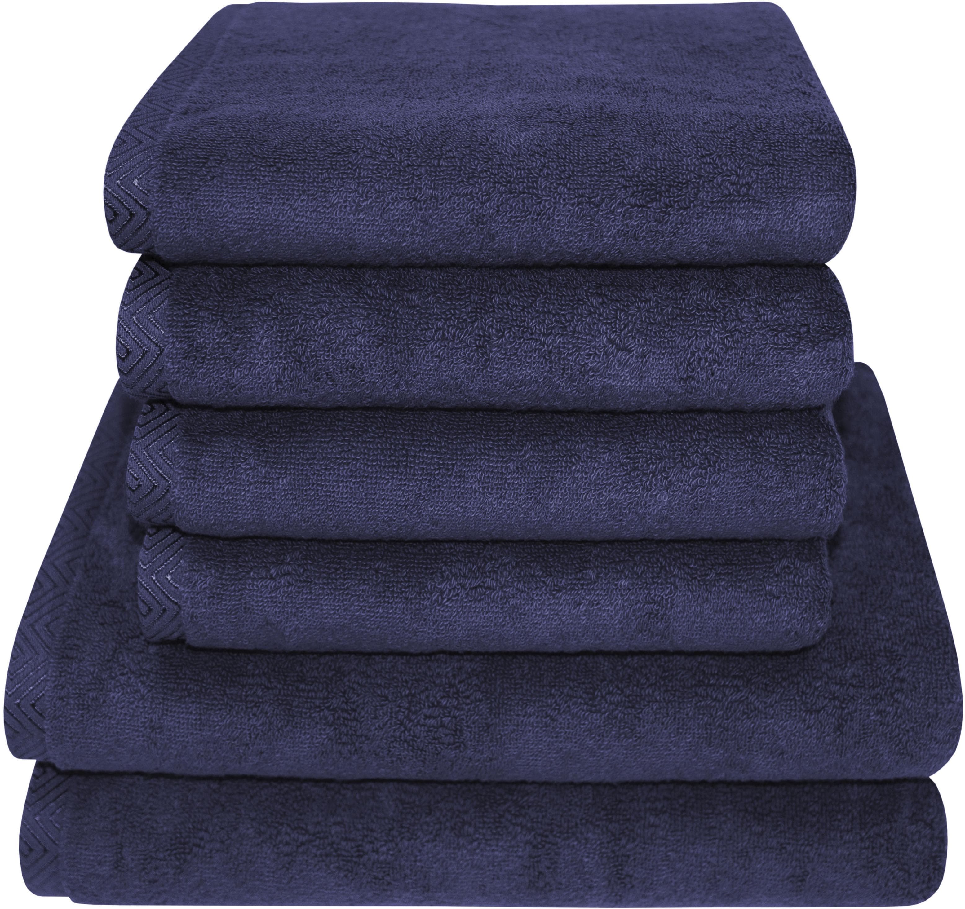 Dyckhoff Handtuch Set City Lights 6-tlg. Ultramarin Walkfrottier