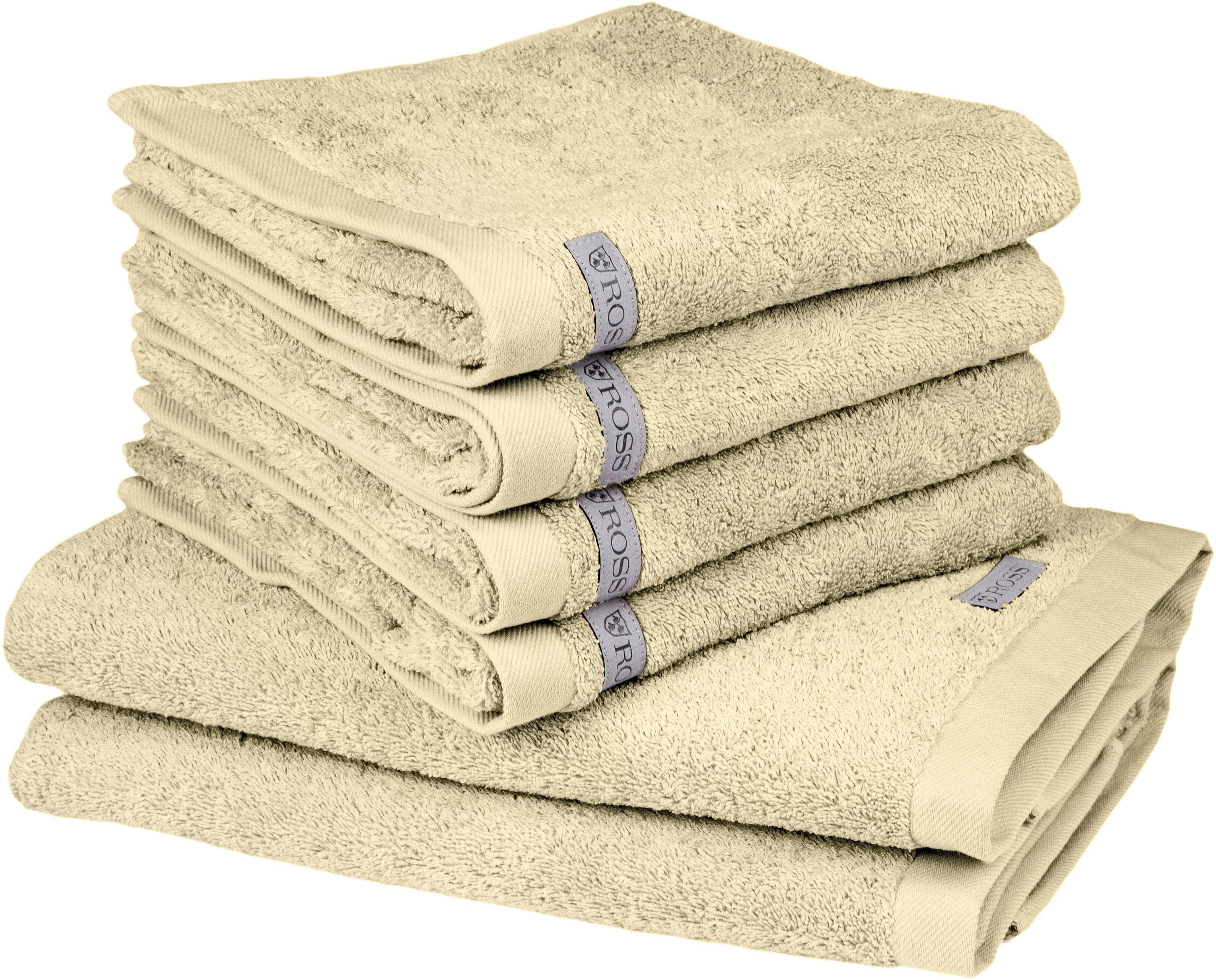 ROSS Handtuch Set Sinfonie Beige Frottier 100% Baumwolle