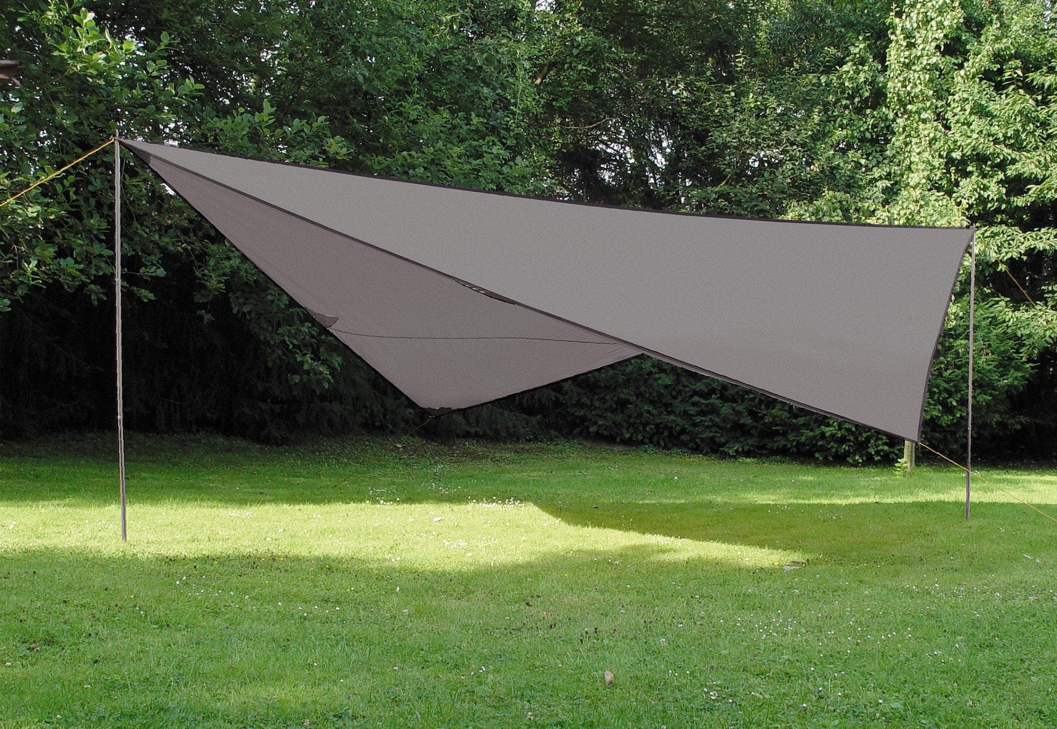 Sonnensegel HIGH PEAK Tarp Grau Polyester