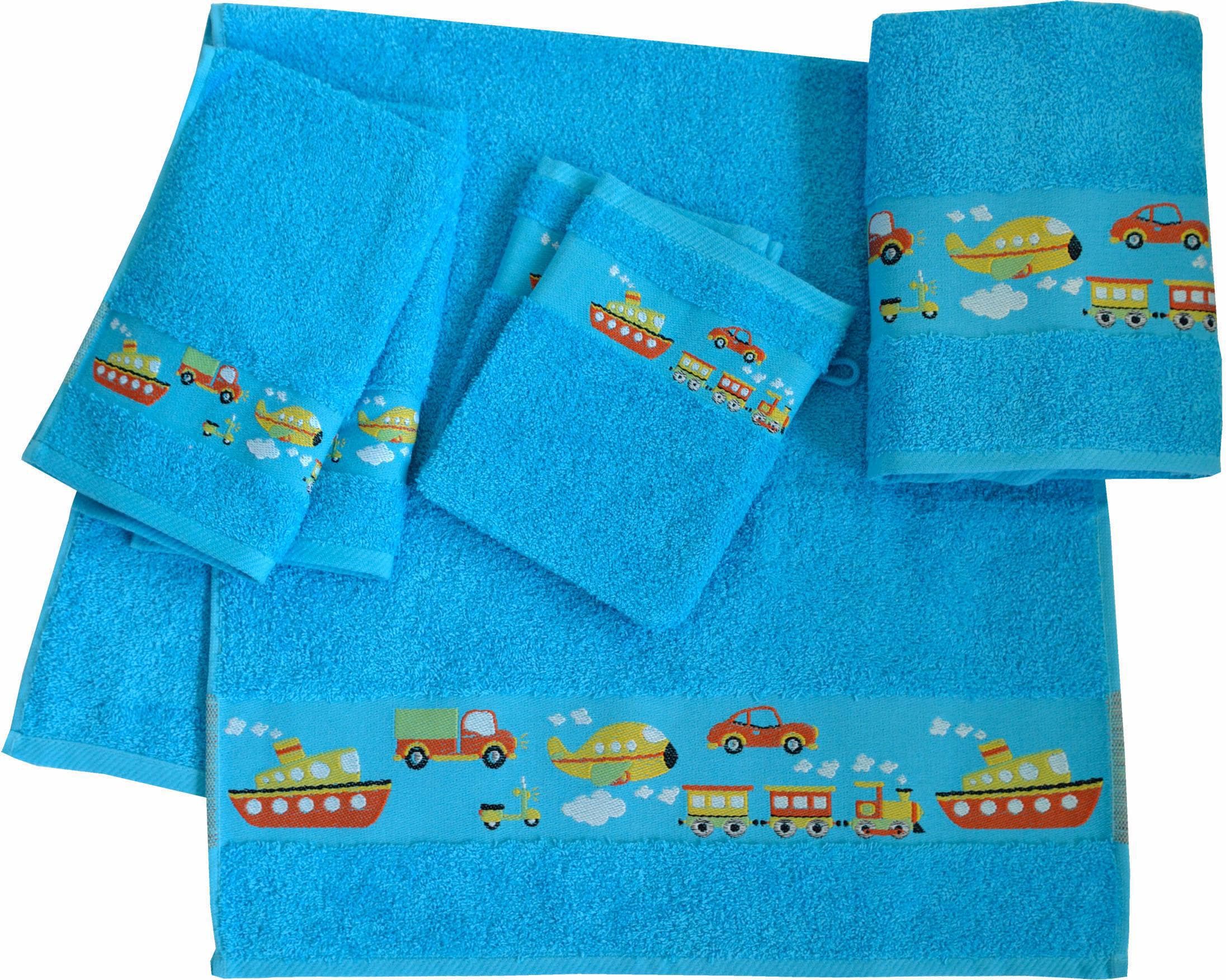 Handtuch Set mit Auto-Motiven