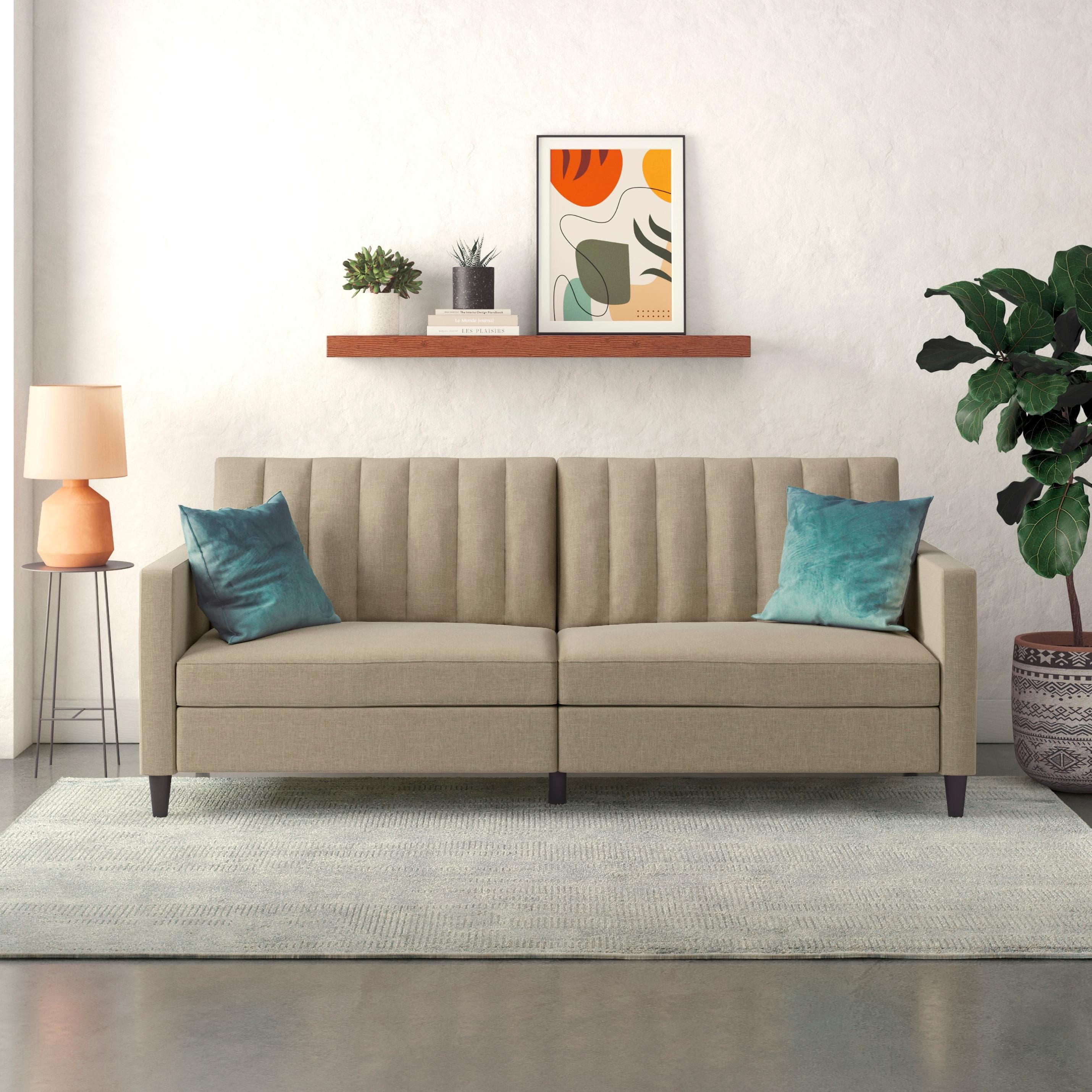 DOREL HOME Celine 3-Sitzer Sofa Braun Verstellbar