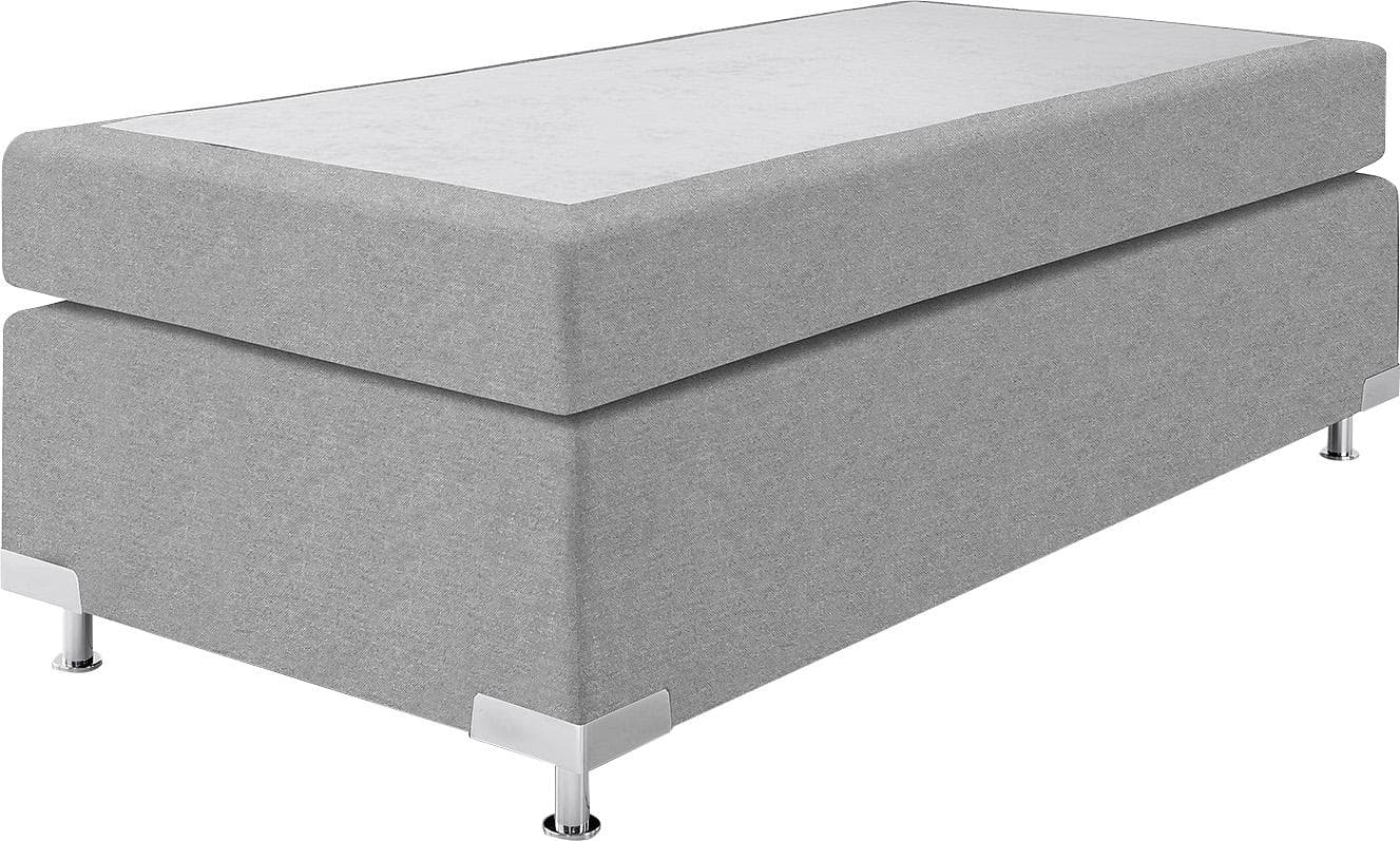 Westfalia Schlafkomfort Boxspringbett Holland Grau Strukturstoff