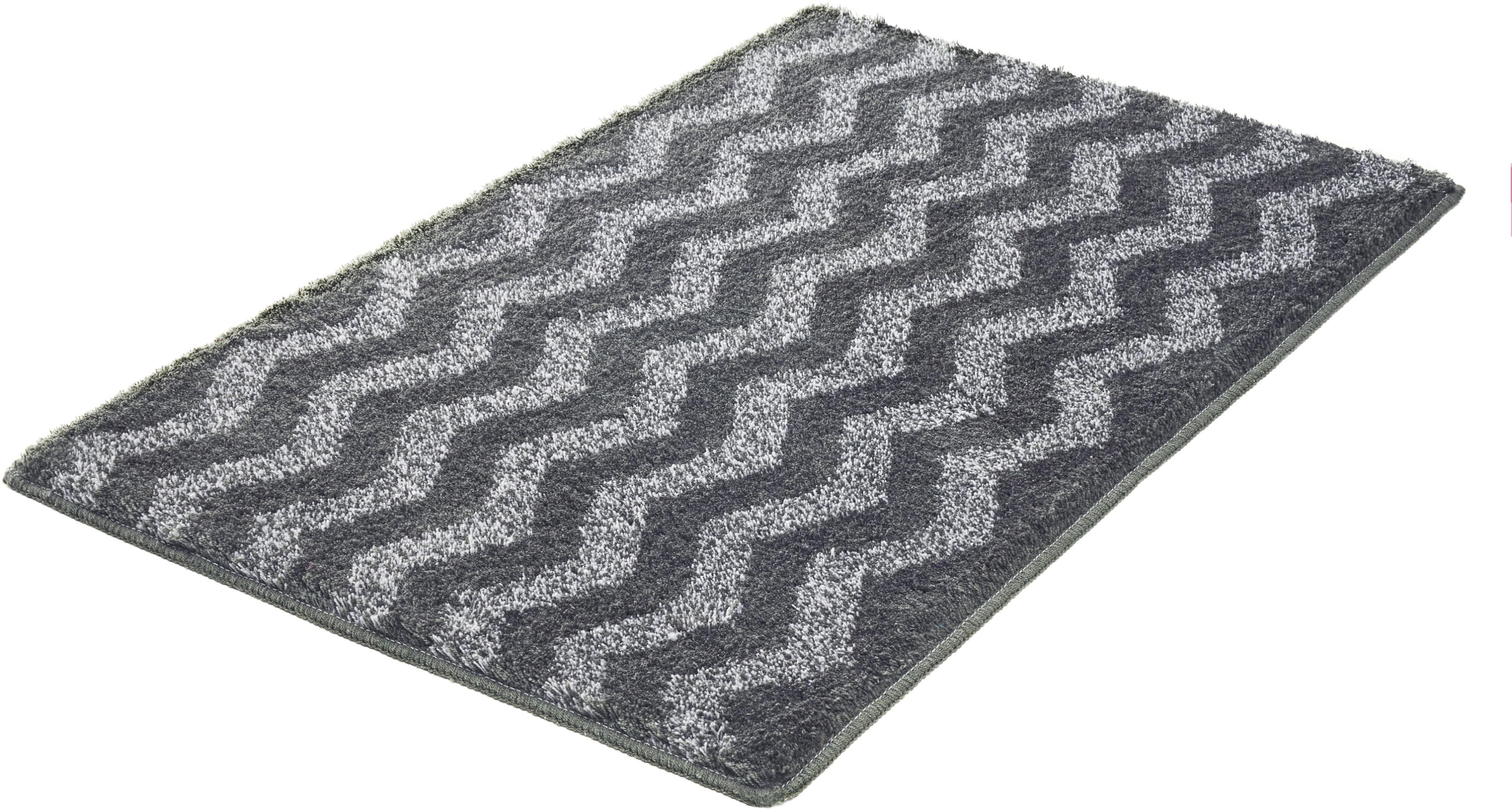 Badematte Kleine Wolke Zack Schiefer Polyacryl Zickzack Design