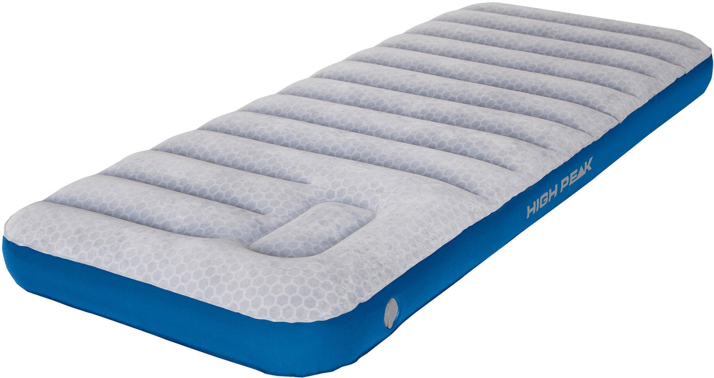 High Peak Luftbett Cross Beam Single extra long hellgrau/blau