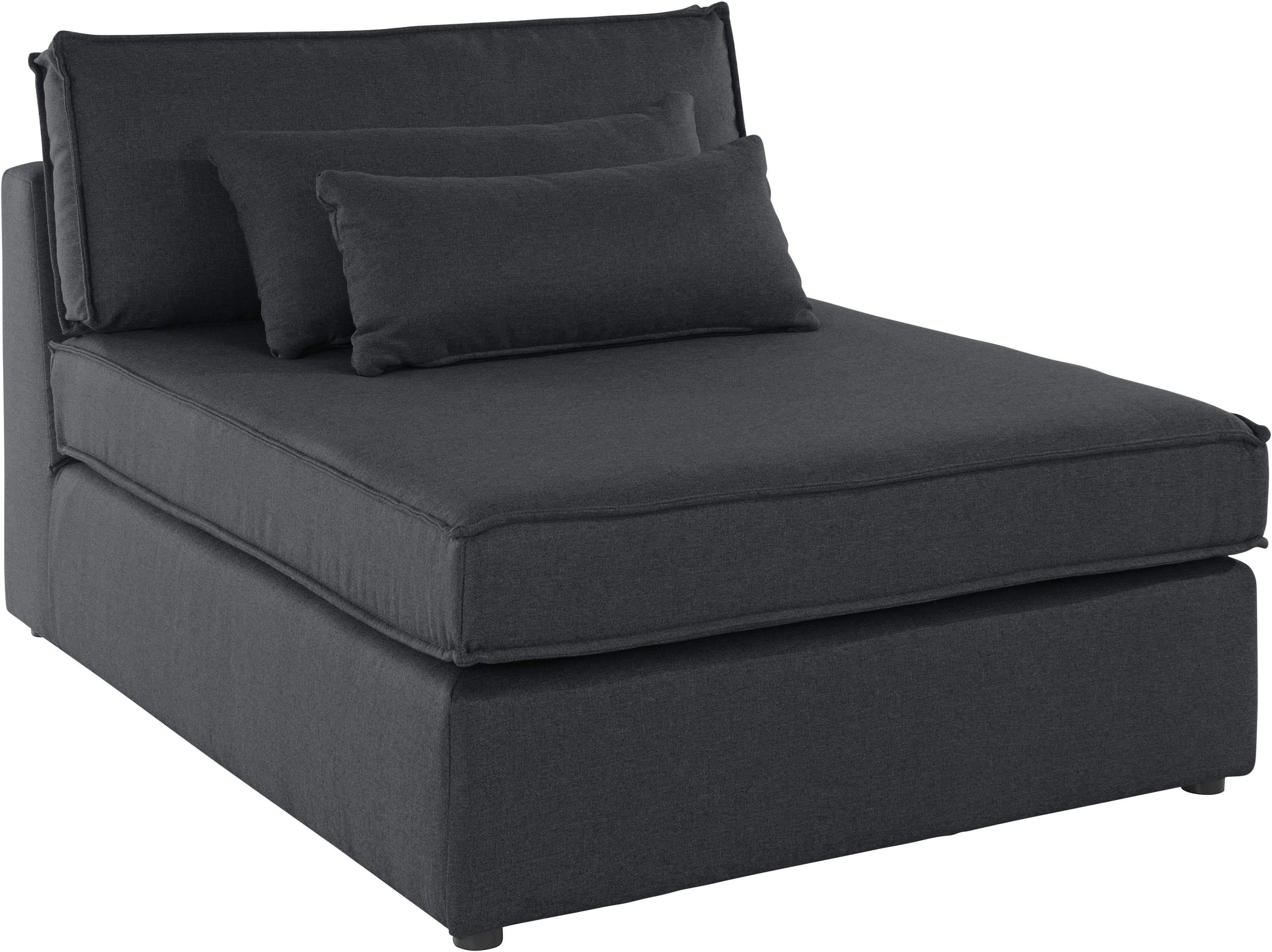 OTTO HOME Enid Sofa-Mittelelement Grau Anthrazit Modulsofa