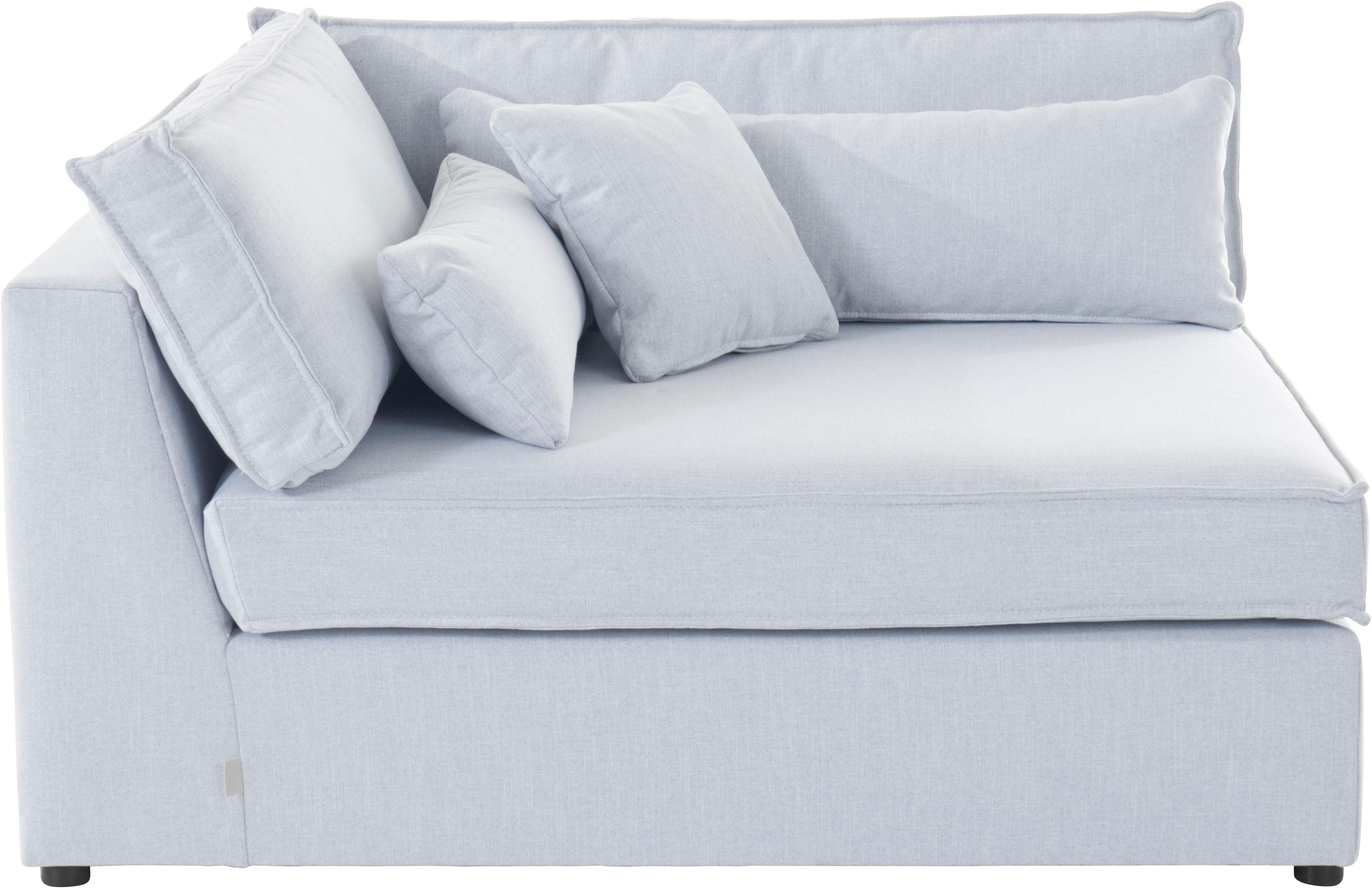 OTTO HOME Enid Sofa-Eckelement Silber Modulsofa