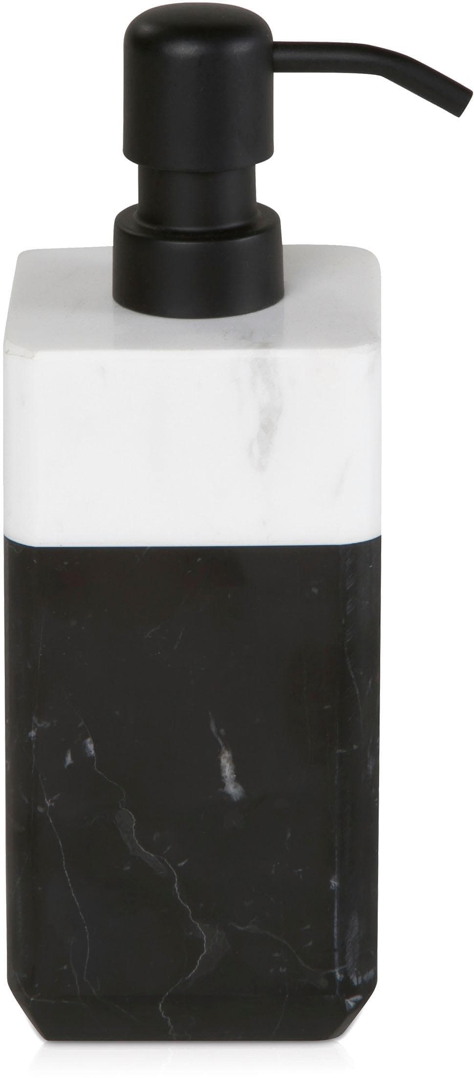 Möve Seifenspender Black & White Marmor Schwarz Weiß 190 ml
