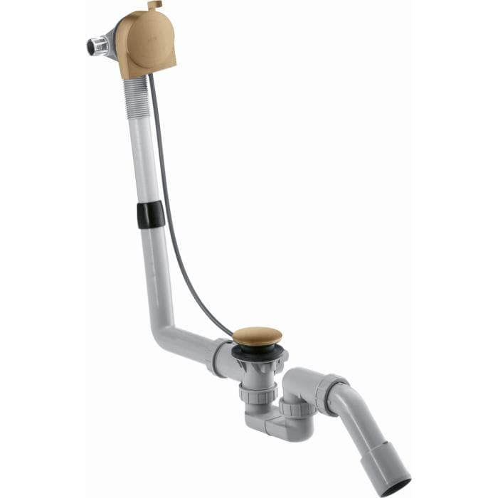Hansgrohe Exafill Komplettset 58307140 Wanneneinlauf, Ab- und Überlaufgarnitur, Brushed Bronze