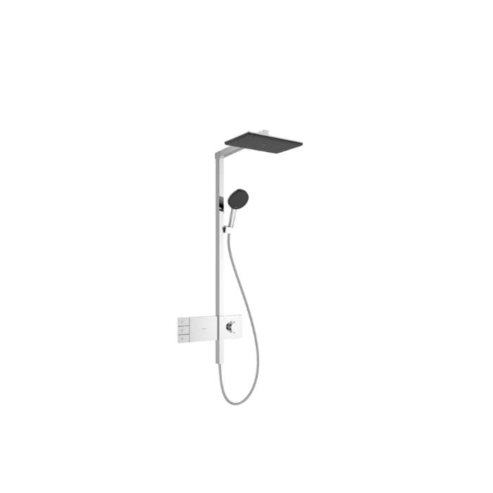 Hansgrohe Raindance Alive Q 210/340 2jet Duschsystem 24591000 EcoSmart mit ShowerSelect Comfort, 7,6 l/min, Graphit