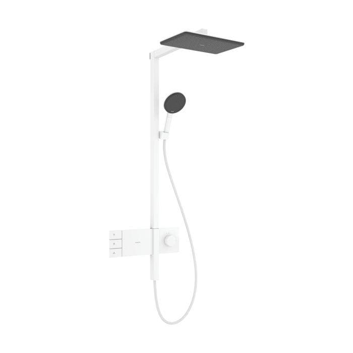Hansgrohe Raindance Alive Q Duschsystem 24591700 2 Strahlarten EcoSmart 7,6 l/min Matt White