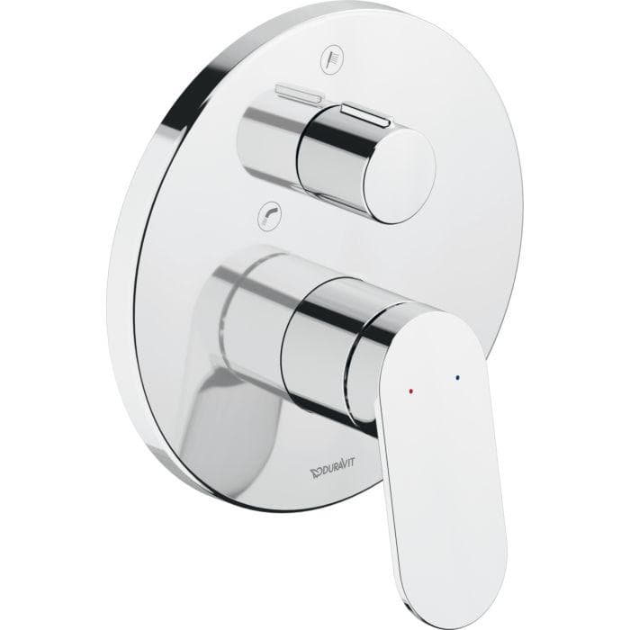 Duravit Wave Unterputz-Wannenarmatur Umstellventil Chrom