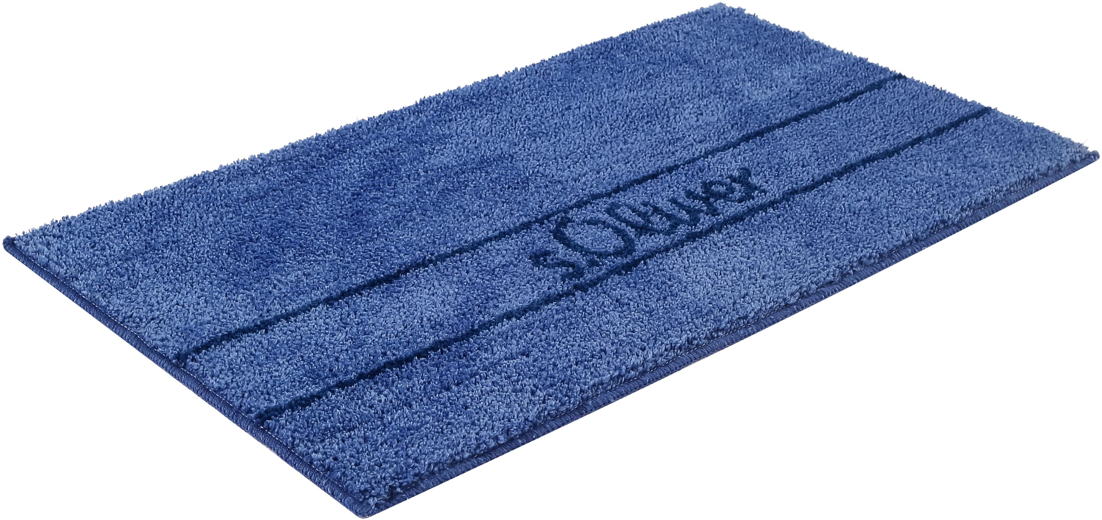 Badematte S.OLIVER Allie Badvorleger Badezimmer Teppich Duschvorleger Blau