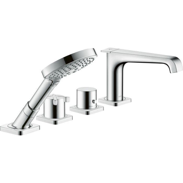 hansgrohe Axor Citterio E 4-Loch-Fliesenrandarmatur Chrom Thermostat