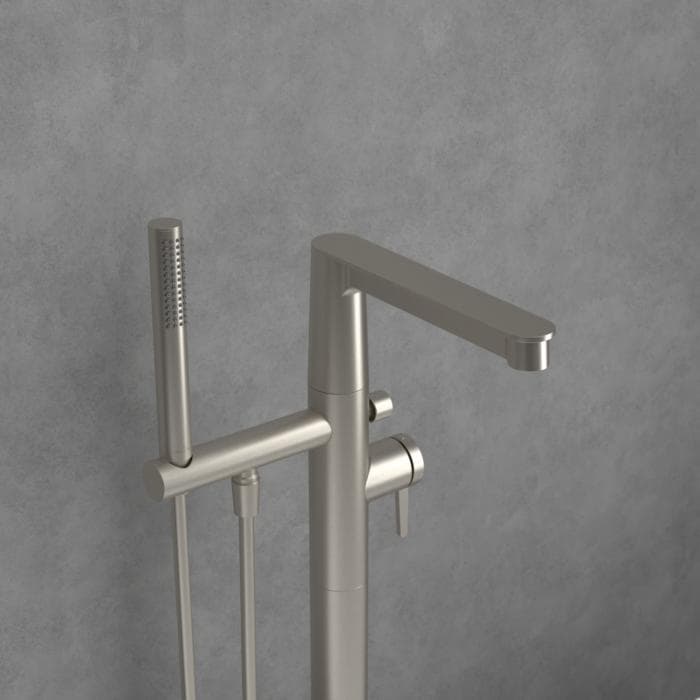 Villeroy & Boch Conum Badewannenarmatur Standmontage Brushed Nickel