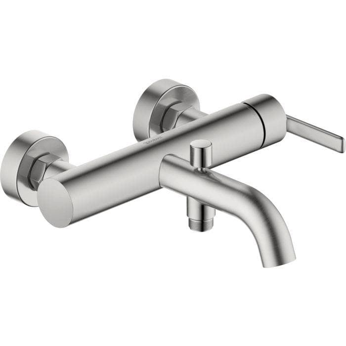 Duravit Balcoon Wannenarmatur BA5230000070 Aufputz Edelstahl gebürstet