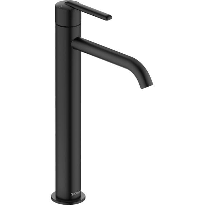 Duravit Balcoon Waschtischarmatur XL FreshStart und MinusFlow, Schwarz Matt