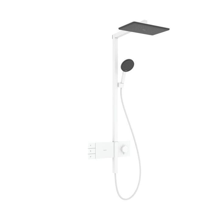 Hansgrohe Raindance Alive Q 210/340 2jet Duschsystem 24590700 EcoSmart mit ShowerSelect Comfort, weiß matt