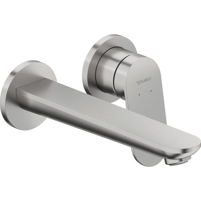Duravit Wave Unterputz-Waschtischarmatur Edelstahl gebürstet