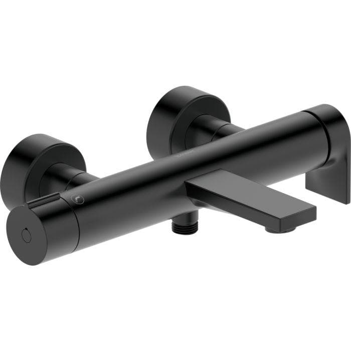 Duravit Tulum Wannenarmatur TU5230000046 Aufputz, S-Anschlüsse, Umstellventil, Schwarz Matt