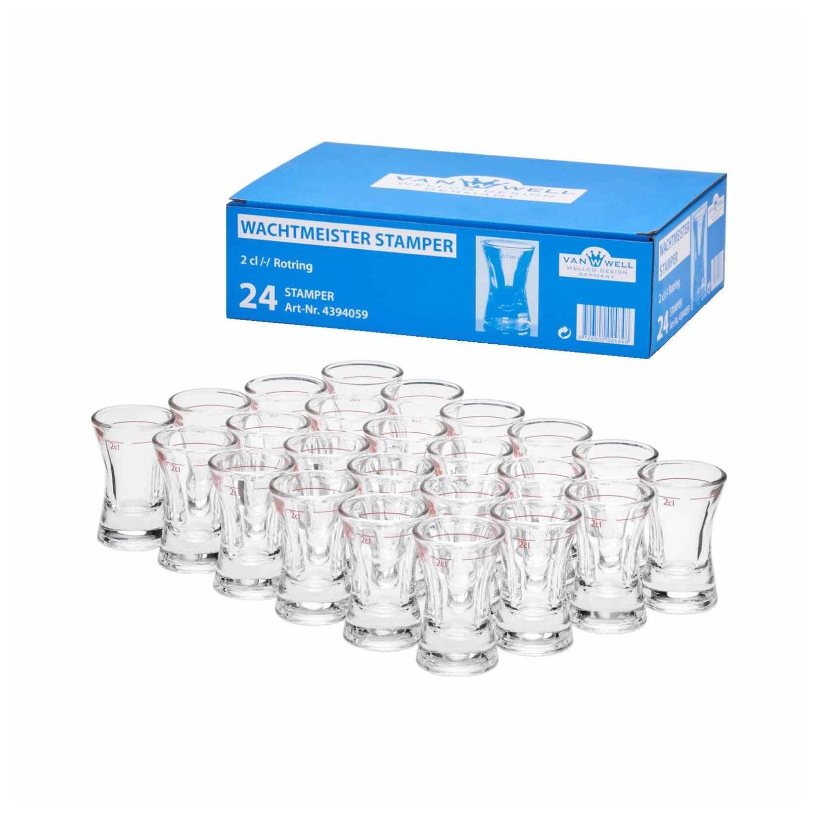 Schnapsglas aus Glas, transparent, Gastronomiequalität