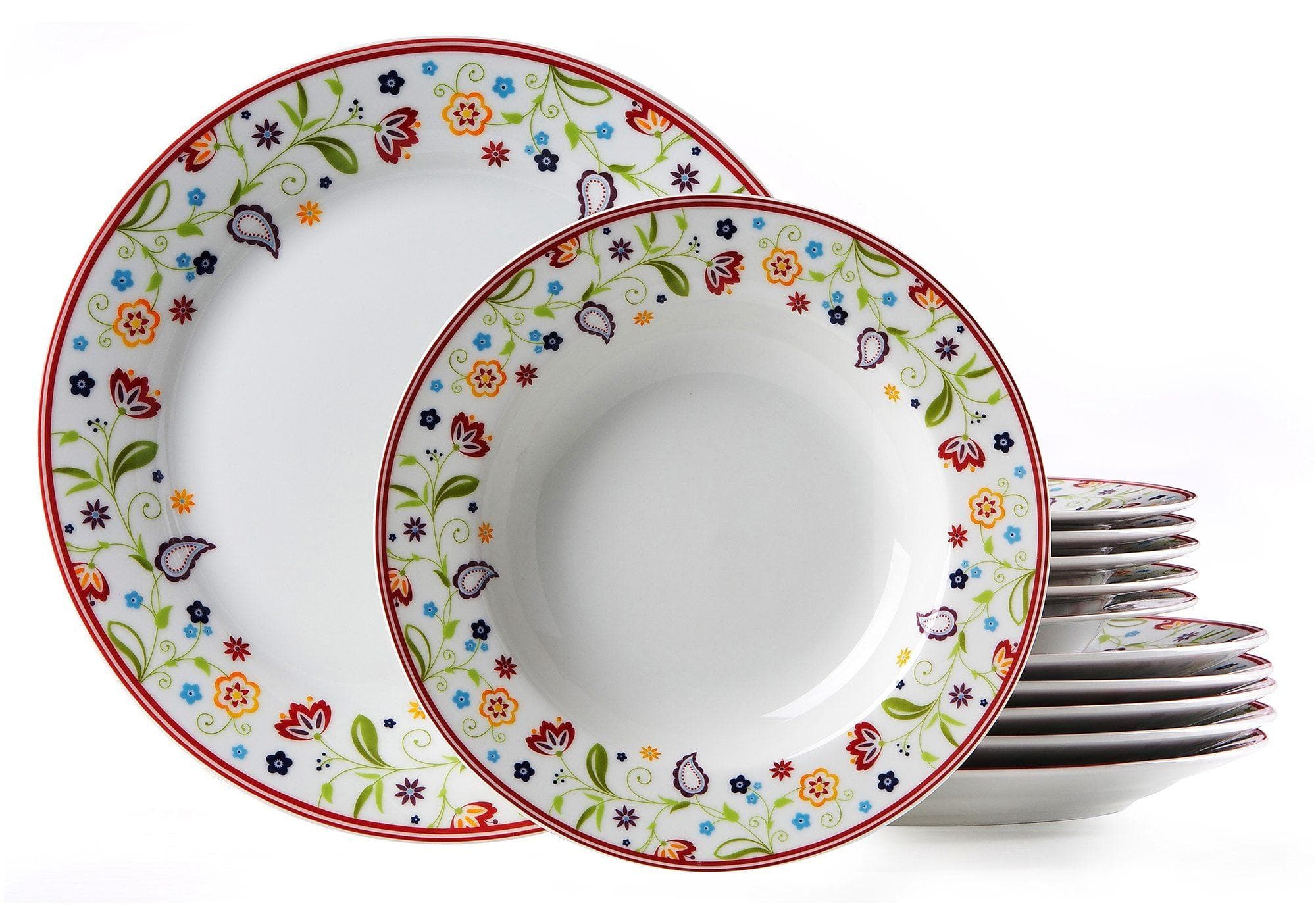 Ritzenhoff & Breker Tafelservice Doppio Shanti 12-tlg. Weiß/Bunt