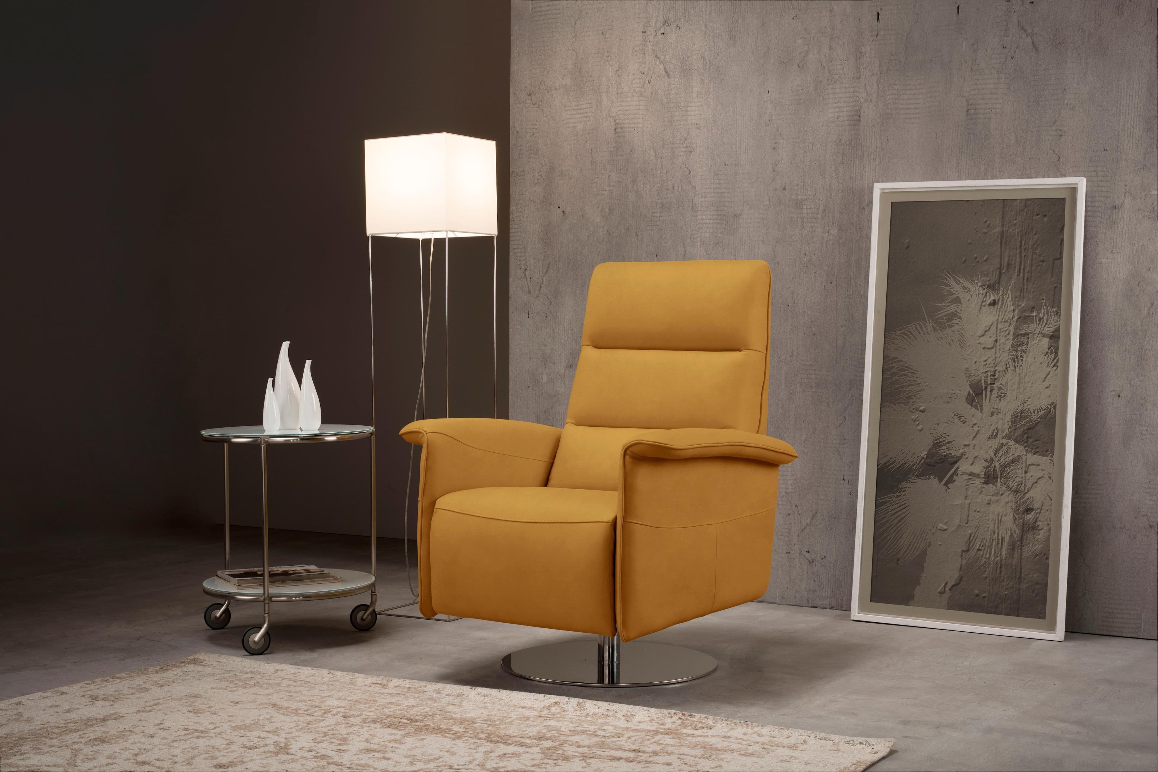 EGOITALIANO Kelly Sessel Gelb Luxus-Microfaser