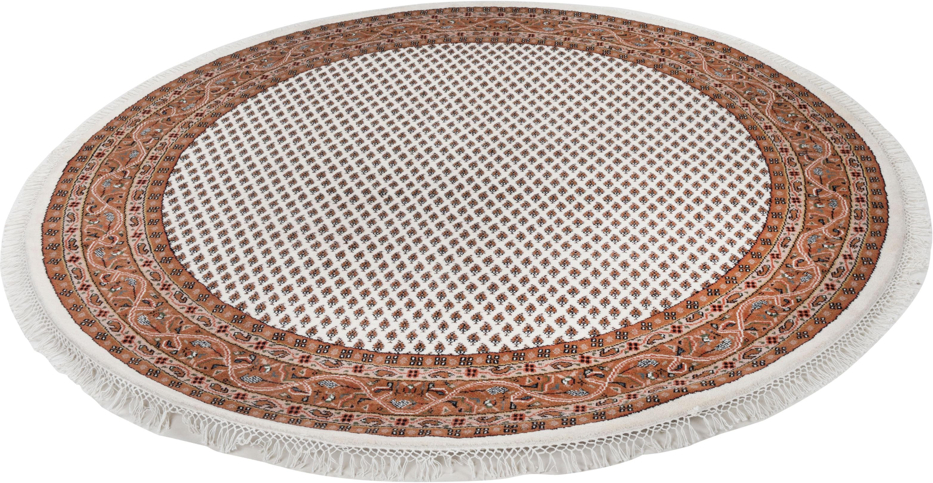 Orientteppich THEKO Chandi Mir Braun Creme 250cm Handgeknüpft