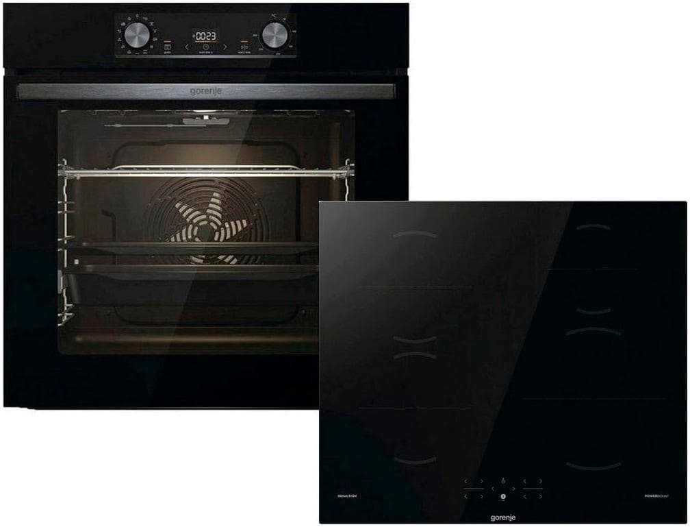 GORENJE Backofen-Set BLACKSET2 Energieeffizienz A Schwarz